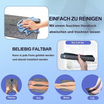HYIEAR Fußmassagegerät tragbare elektrische Fußmassage-mit USB, 8 Modi, 19 Intensitätsstufen, für Blutmuskelzirkulationspad Linderung Schmerzen