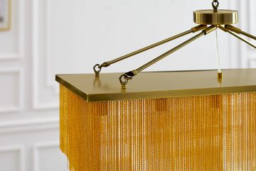 riess-ambiente Hängeleuchte ROYAL 80cm messing gold, keine besonderen Funktionen, ohne Leuchtmittel, Wohnzimmer · Metall · Ketten-Design · Esszimmer