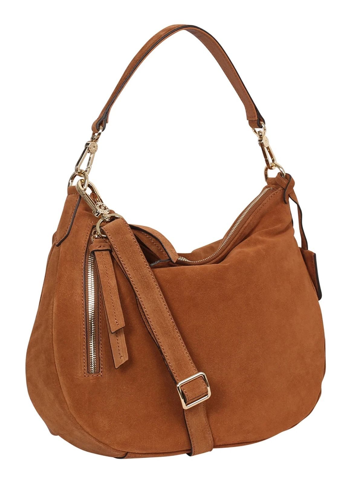 Abro Schultertasche Hobo Juna Bag, aus echtem Rindsleder