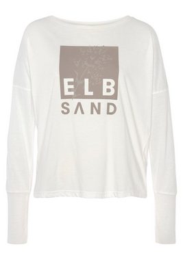 Elbsand Langarmshirt mit Logodruck
