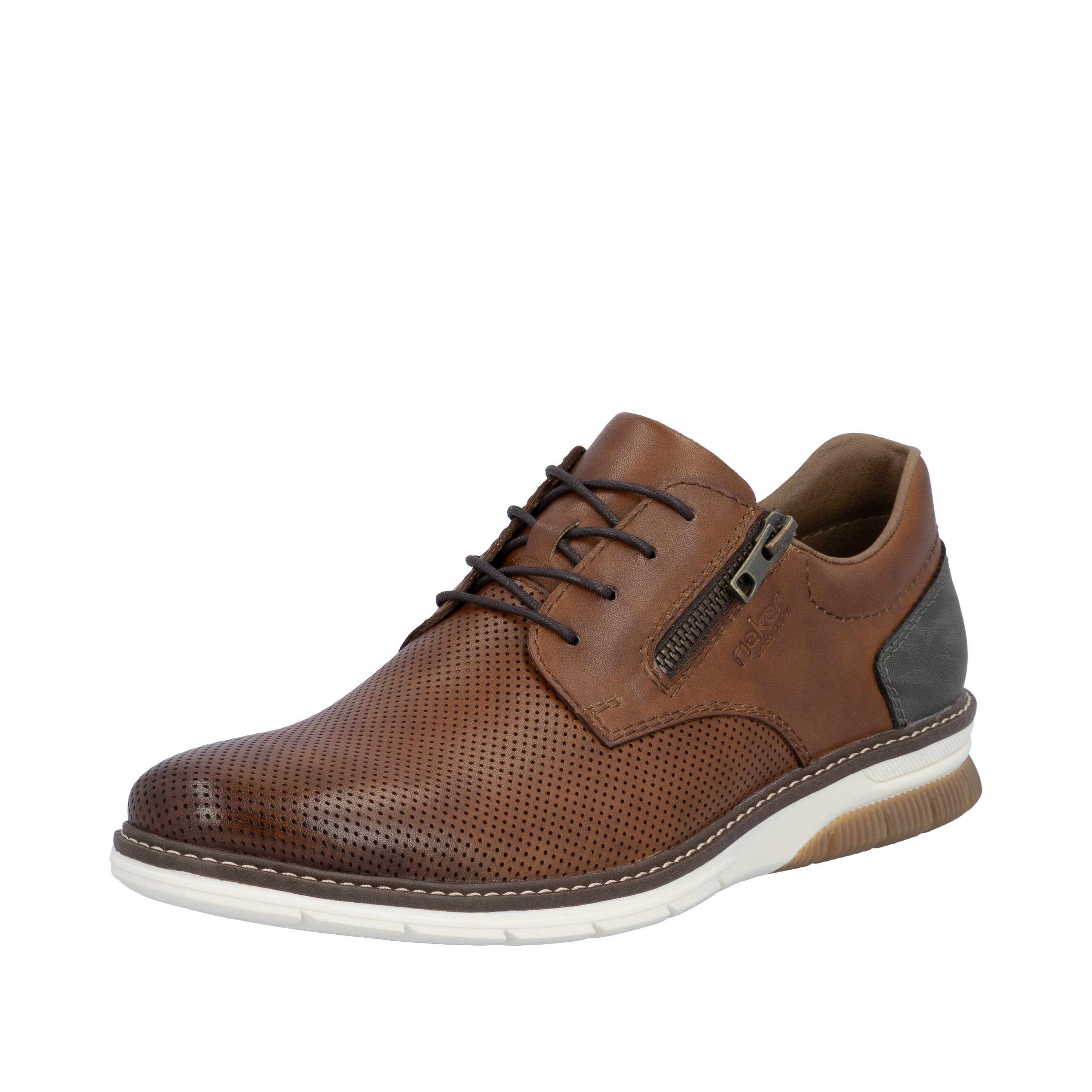 Rieker Schnürschuh Halbschuh, Freizeitsneaker, Casual-Schnürer mit Perforat günstig online kaufen