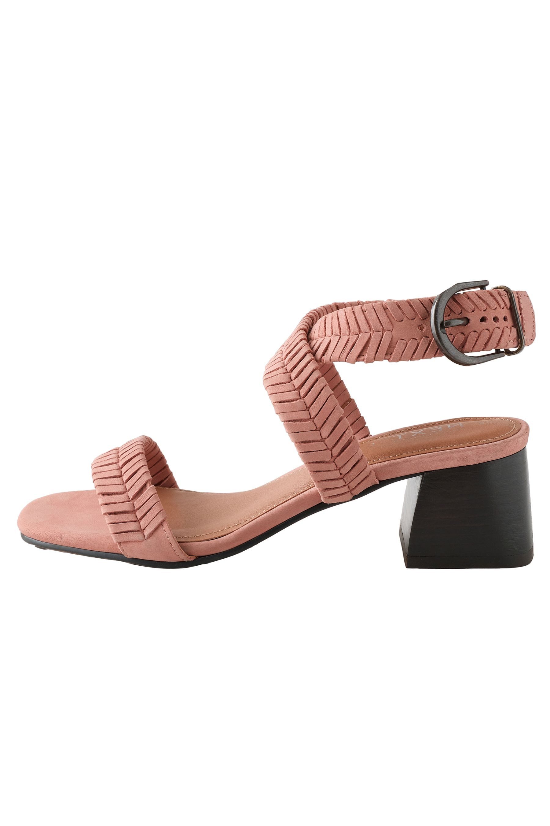 Forever Comfort® Sandalen aus Leder, Blockabsatz Sandale