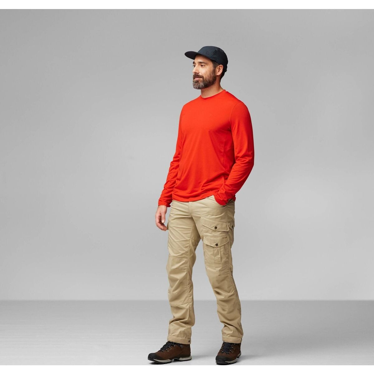 Fjällräven Funktionsshirt Abisko Day Hike LS M Langarmshirt mit UV-Schutz und optimaler Bewegungsfreiheit, ideal für