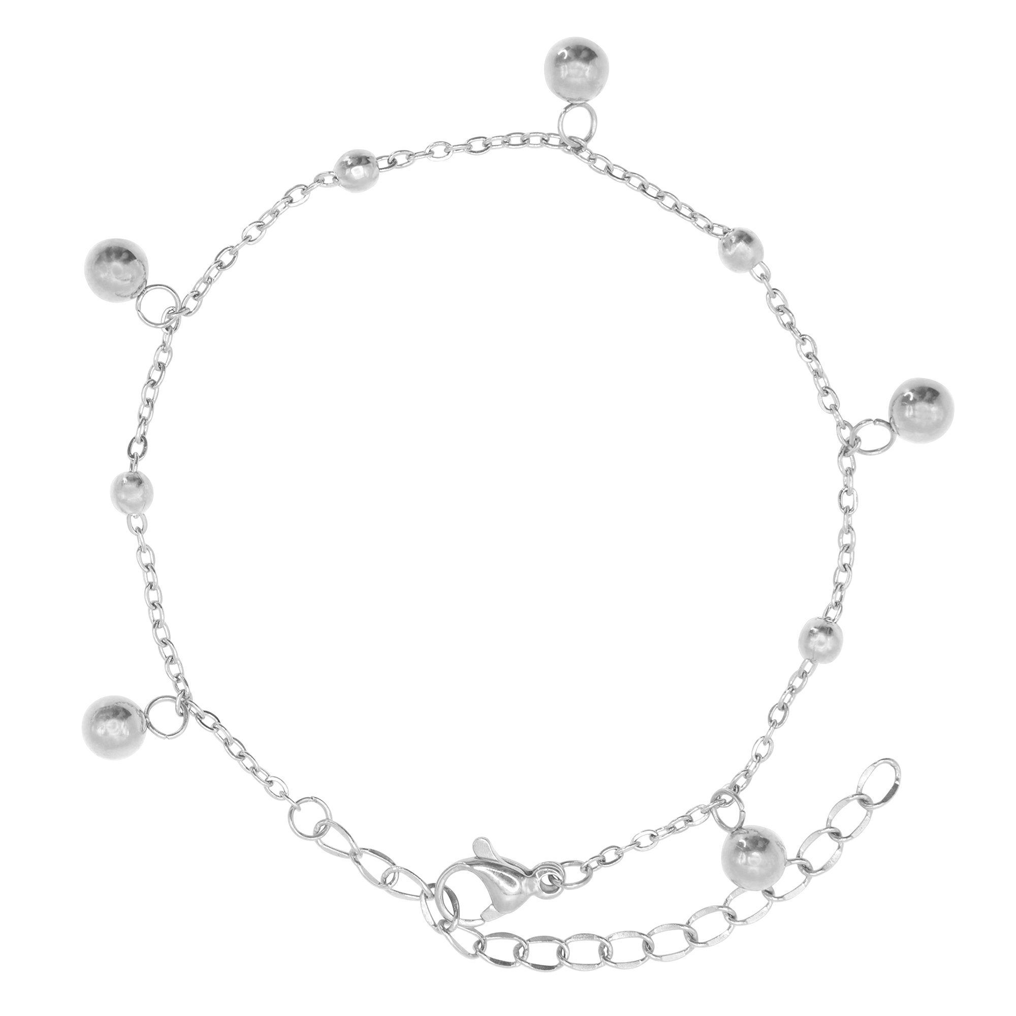 silberfarben Heideman Geschenkverpackung), Armkette poliert Emilia für (Armband, Armband Verlängerungskette inkl. mit Frauen