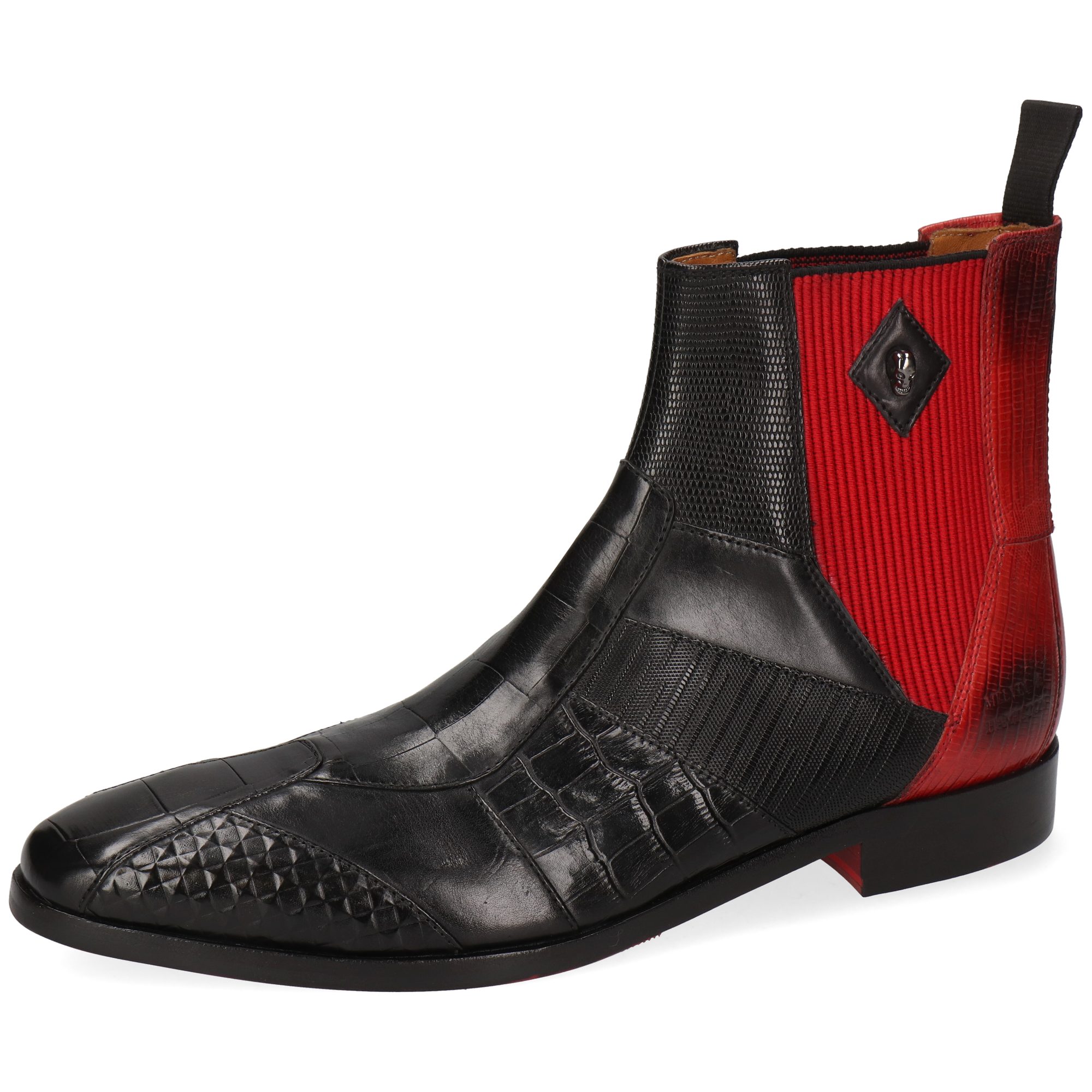 Melvin & Hamilton Elvis 98 Leder-Chelsea Boots für Herren Stiefelette Flache Absätze, Echtes Leder, Vegetabile Gerbung