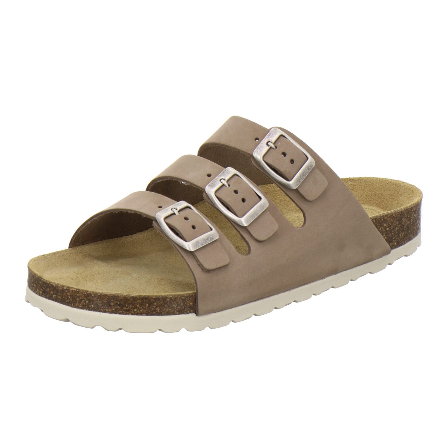 AFS-Schuhe 213312 Dreischnaller Pantolette für Damen mit Fußbett, bequeme S günstig online kaufen