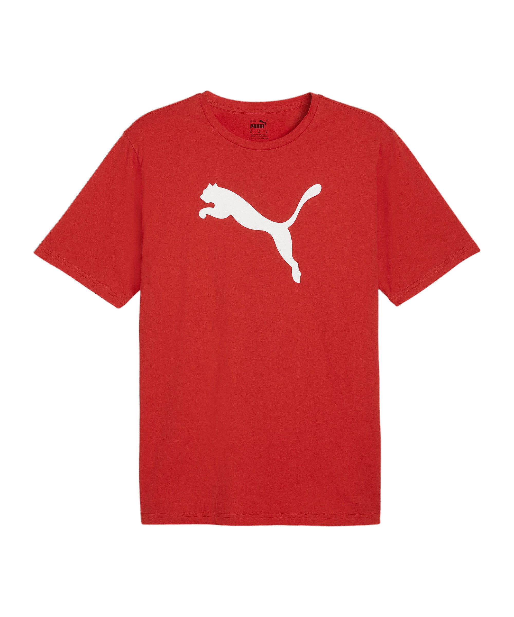 PUMA T-Shirt PUMA teamRISE Logo Trainingsshirt Kurzarm-Shirts Baumwolle günstig online kaufen