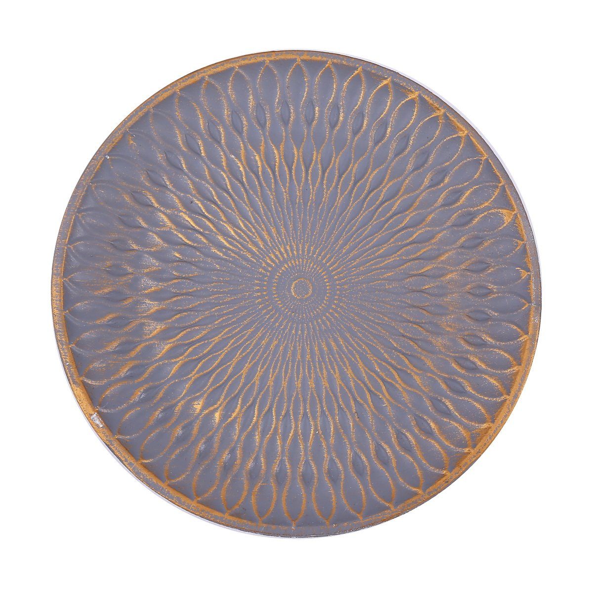 Einzelartikel), 1 (Einzelartikel, Holz St., Flanacom Boho-Design Grau Dekoteller Dekoschale -Tischdekoration - aus