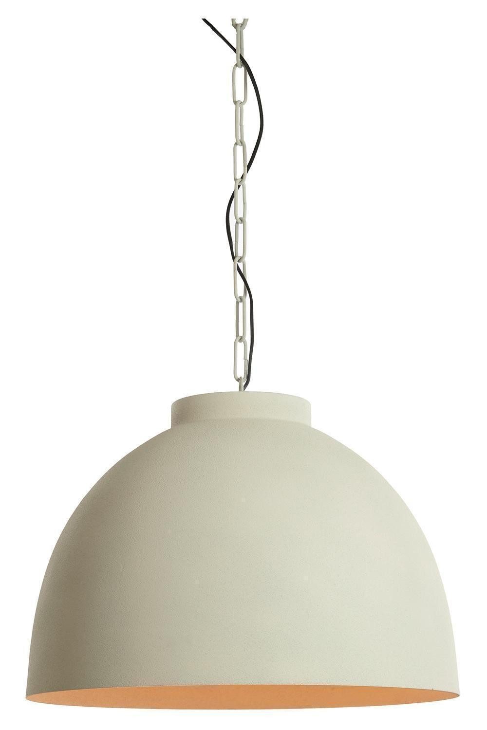 Light & Living Pendelleuchte KYLIE, 1-flammig, Creme, Metall, Ø 60 x H 42 cm, ohne Leuchtmittel