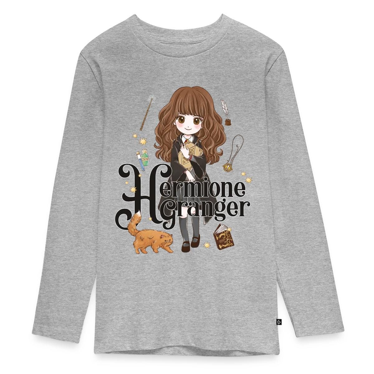 T-Shirt Harry Potter Hermine Granger Chibi Teenager Premium Langarmshirt