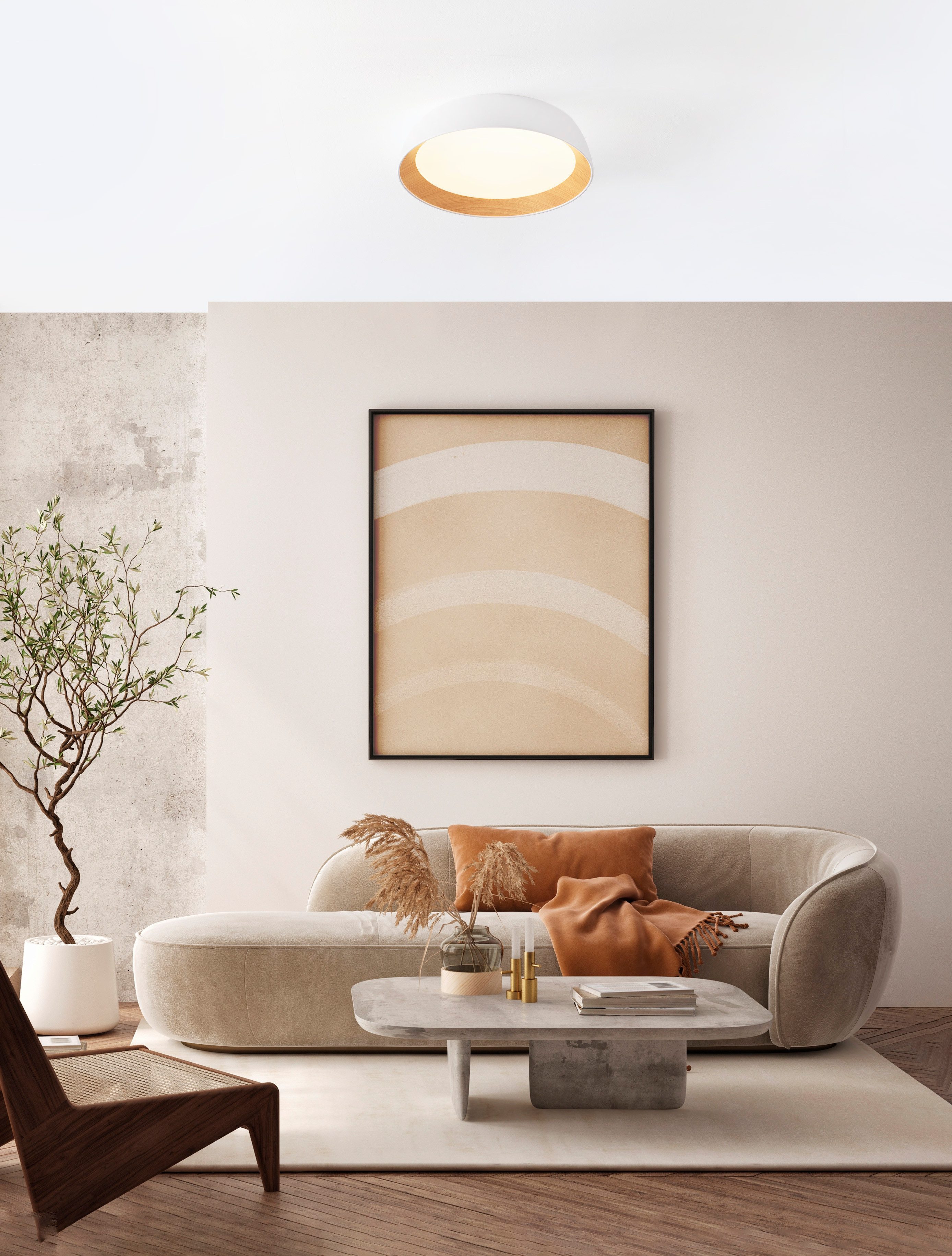 Nova Luce Deckenleuchte SIGI, LED fest integriert, Warmweiß