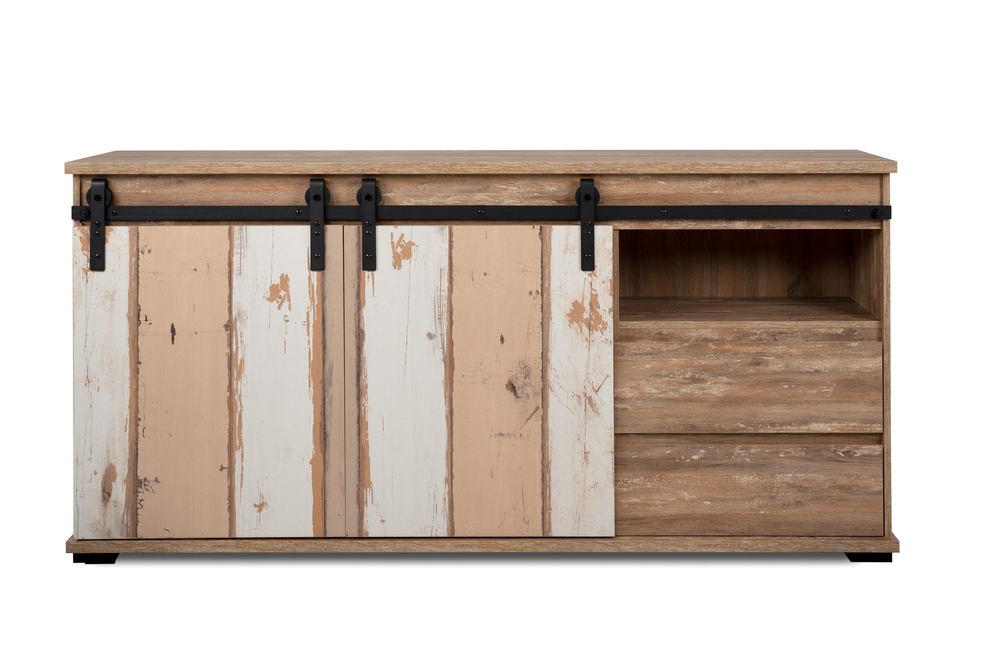 freiraum Sideboard Marrakesch, Valhalla Eiche Dekor / Milford Kiefer Dekor - 180x87x40cm (B/H/T)