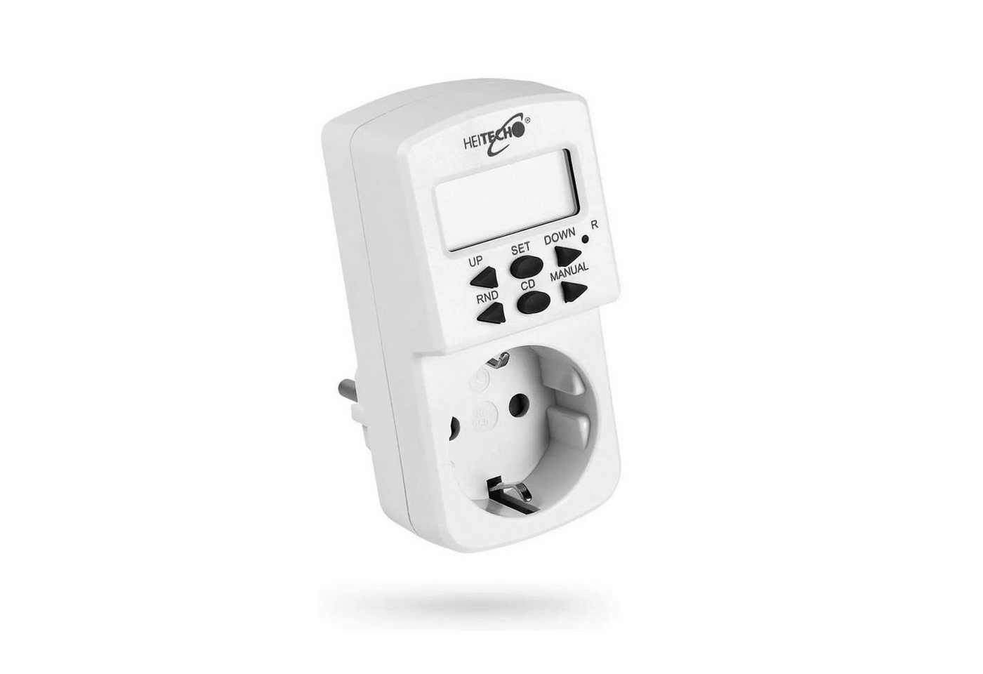 Thumbnail - HEITECH Zeitschaltuhr Digitale Mini Wochen-Schaltuhr Steckdose Timer Zeitschalter, digital, 2-St., 10 Schaltprogramme fü...