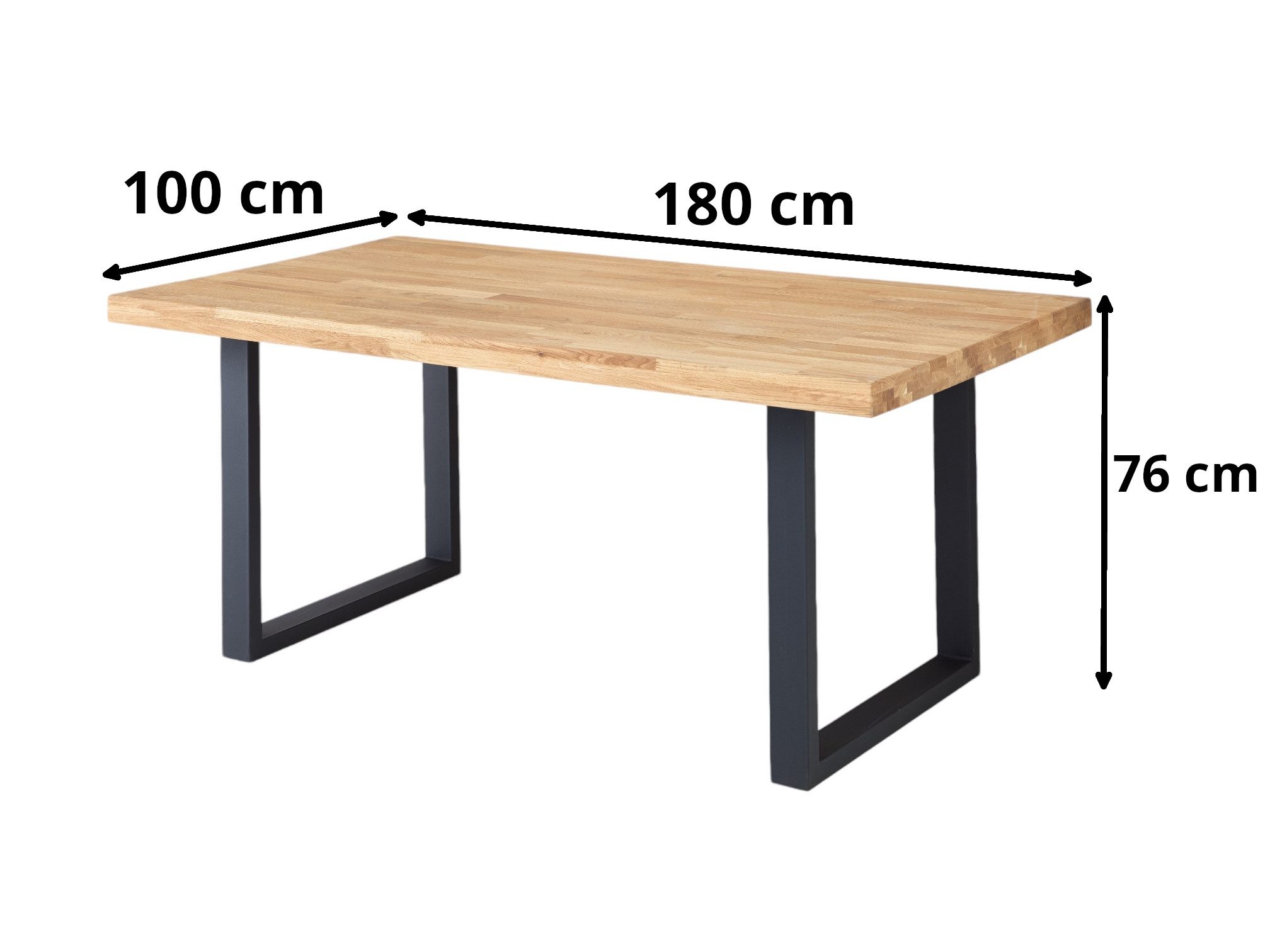 moebel-dich-auf Esszimmer-Set CAPRI-U, (Esszimmer Set, 1 Esstisch Eiche massiv geölt, 6 Stühle), 180 x 100 cm