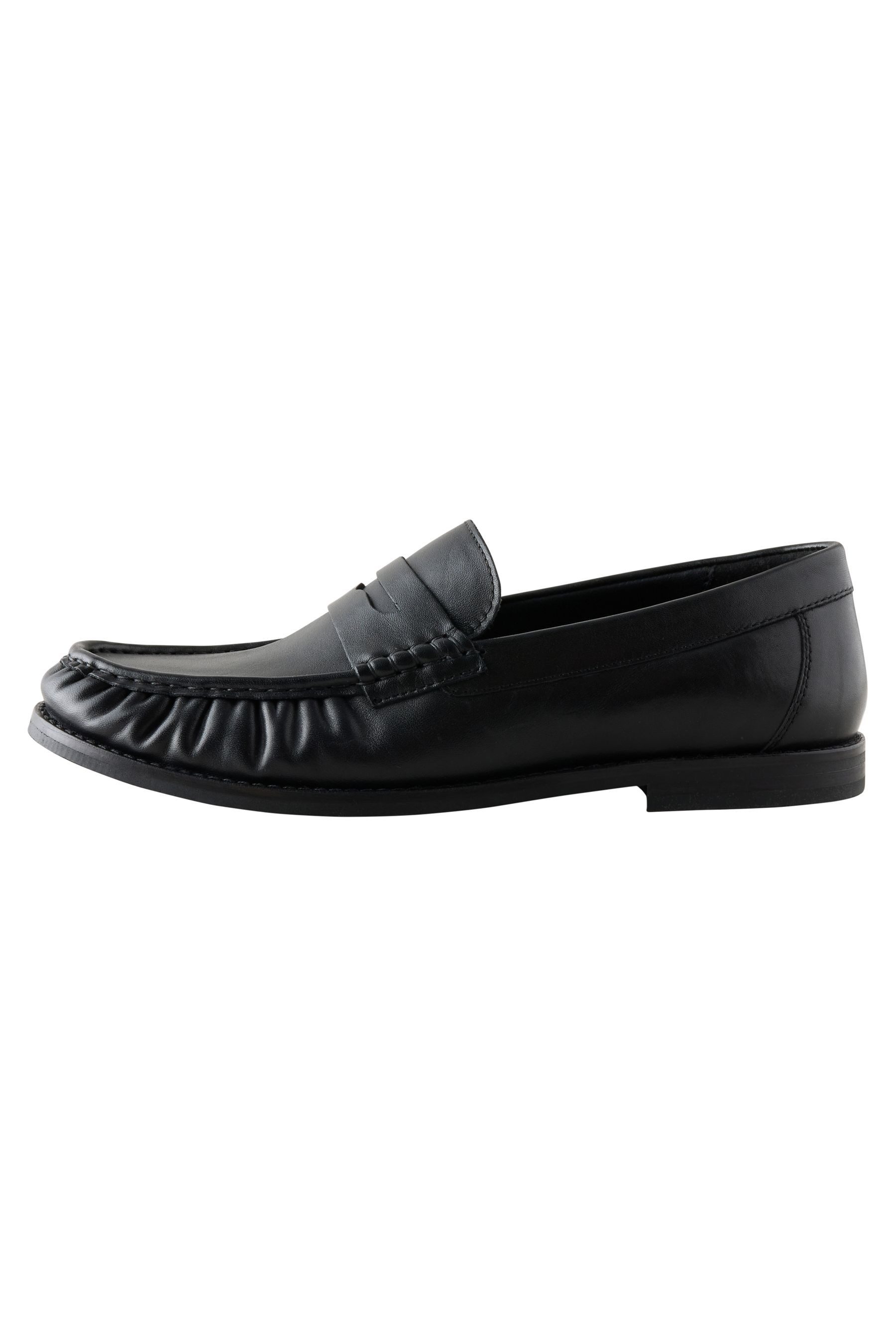 Next Leder-Loafer mit Raffung Loafer (1-tlg)