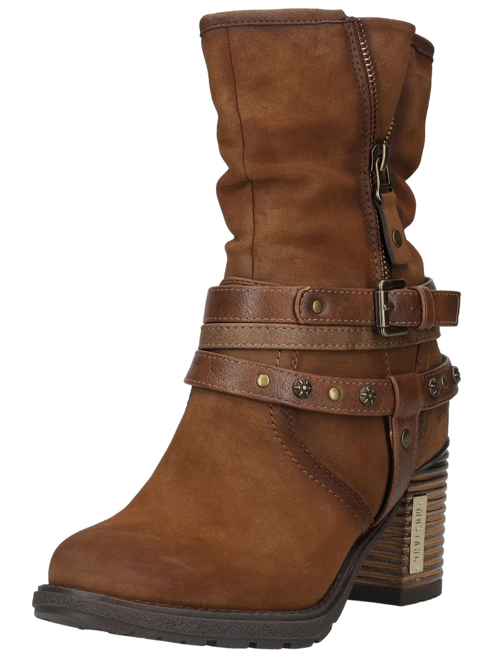 Mustang Shoes Mustang Shoes Stiefelette Lederimitat High-Heel-Stiefelette günstig online kaufen