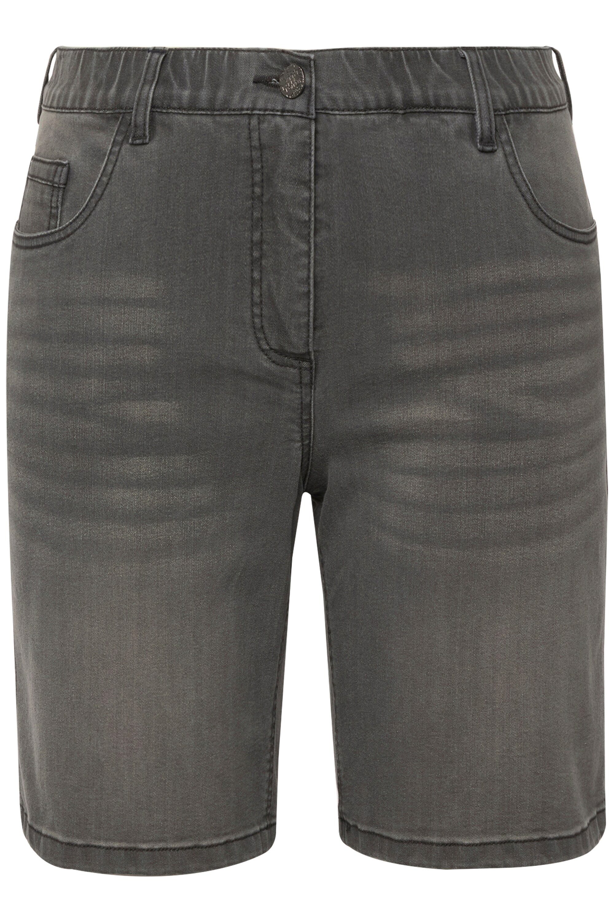 Ulla Popken Bermudas Jeansbermuda Mandy 5-Pocket-Form Komfortbund günstig online kaufen