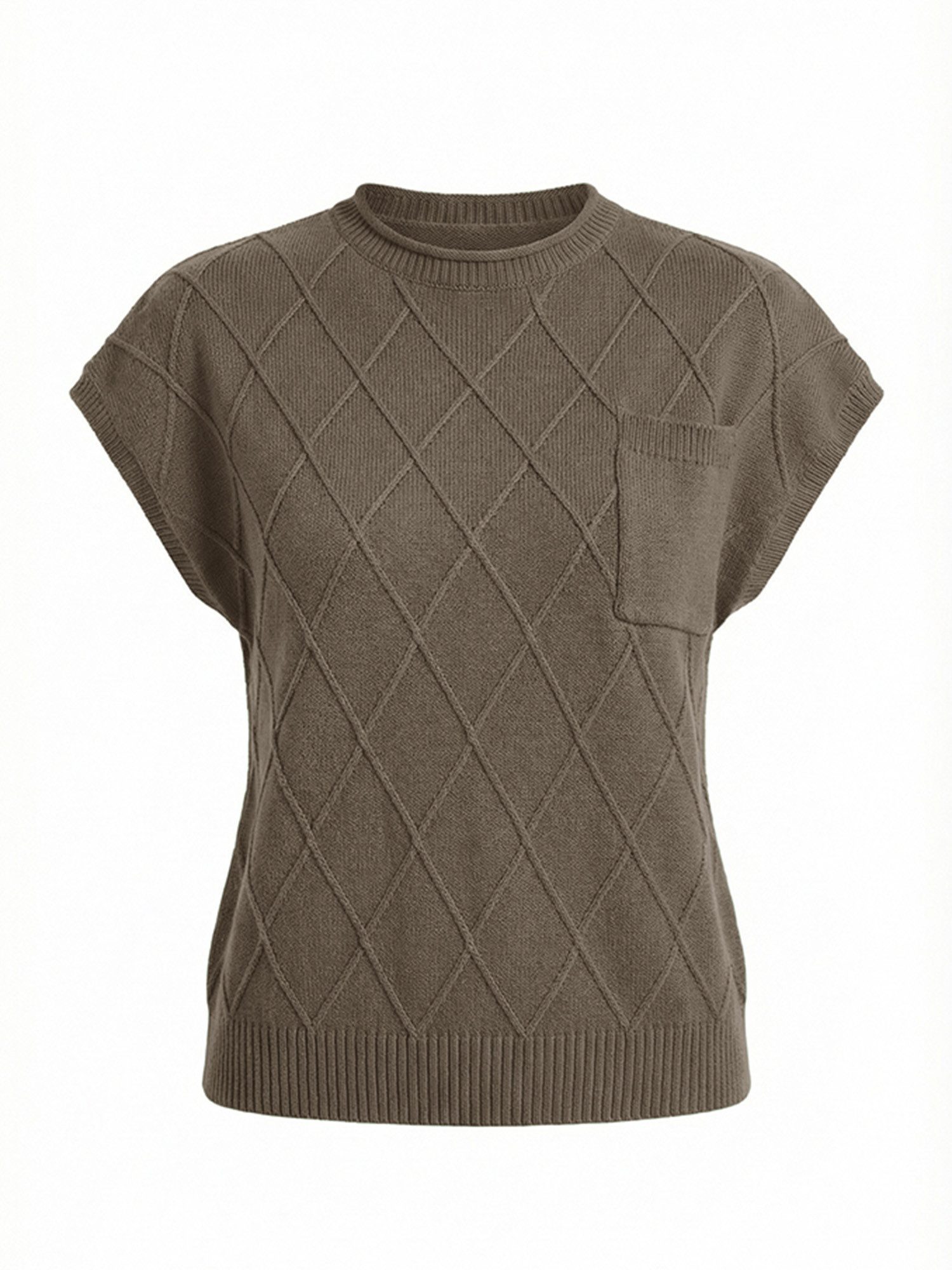 Imily Bela Kurzarmpullover Damen T-Shirt mit Stehkragen und kurzen Ärmeln (Packung, 1-tlg., 1per-Pack) einfarbig – Bild 2 von 5
