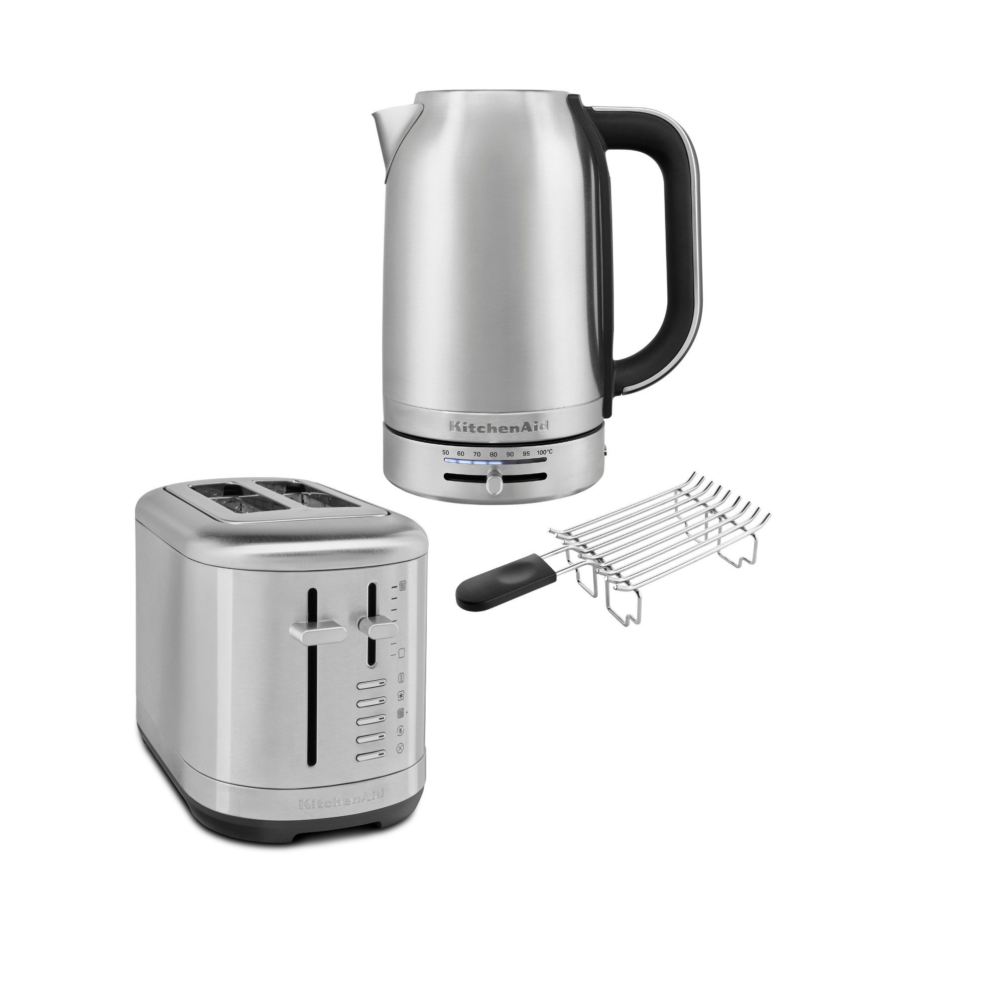 KitchenAid Toaster Set Wasserkocher 5KEK1701, Toaster 5KMT2109 + Brötchenaufsatz