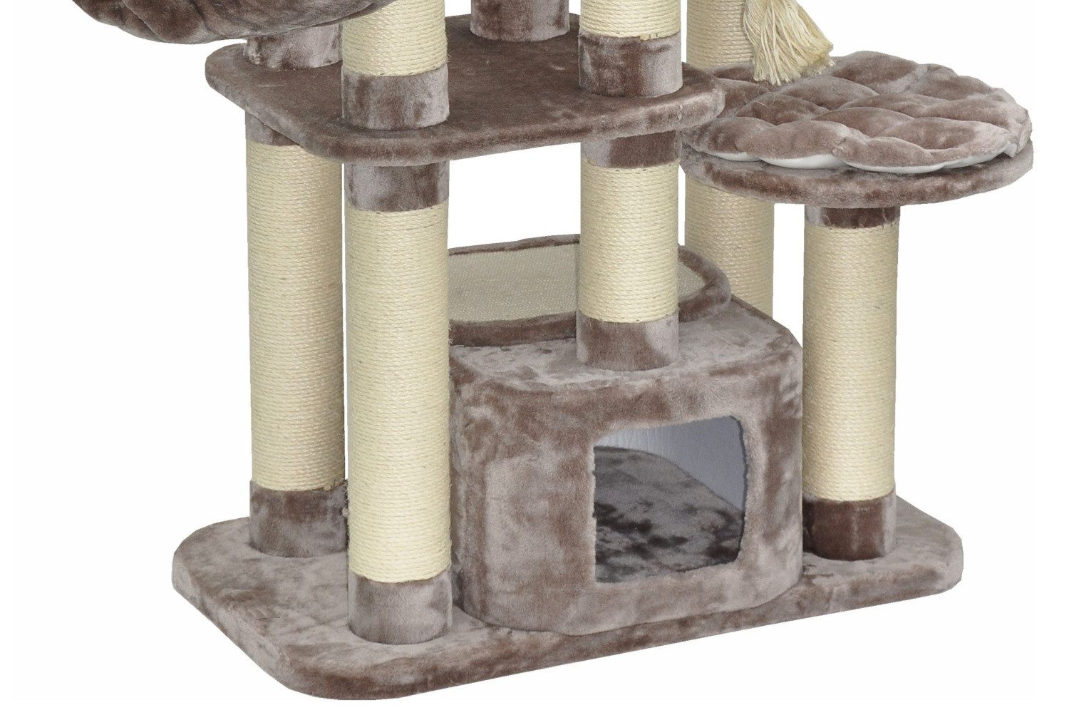 nanook Kratzbaum Kratzbaum Memphis braun 157 x 85 x 50 cm