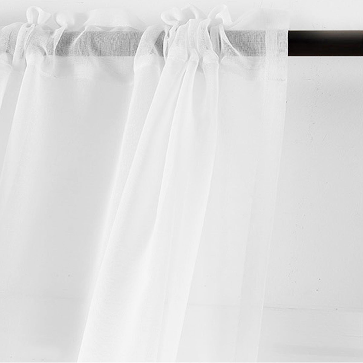 Transparent 2er Set Gardinen Juoungle Schiebegardinen, Vorhang Vorhänge weiß