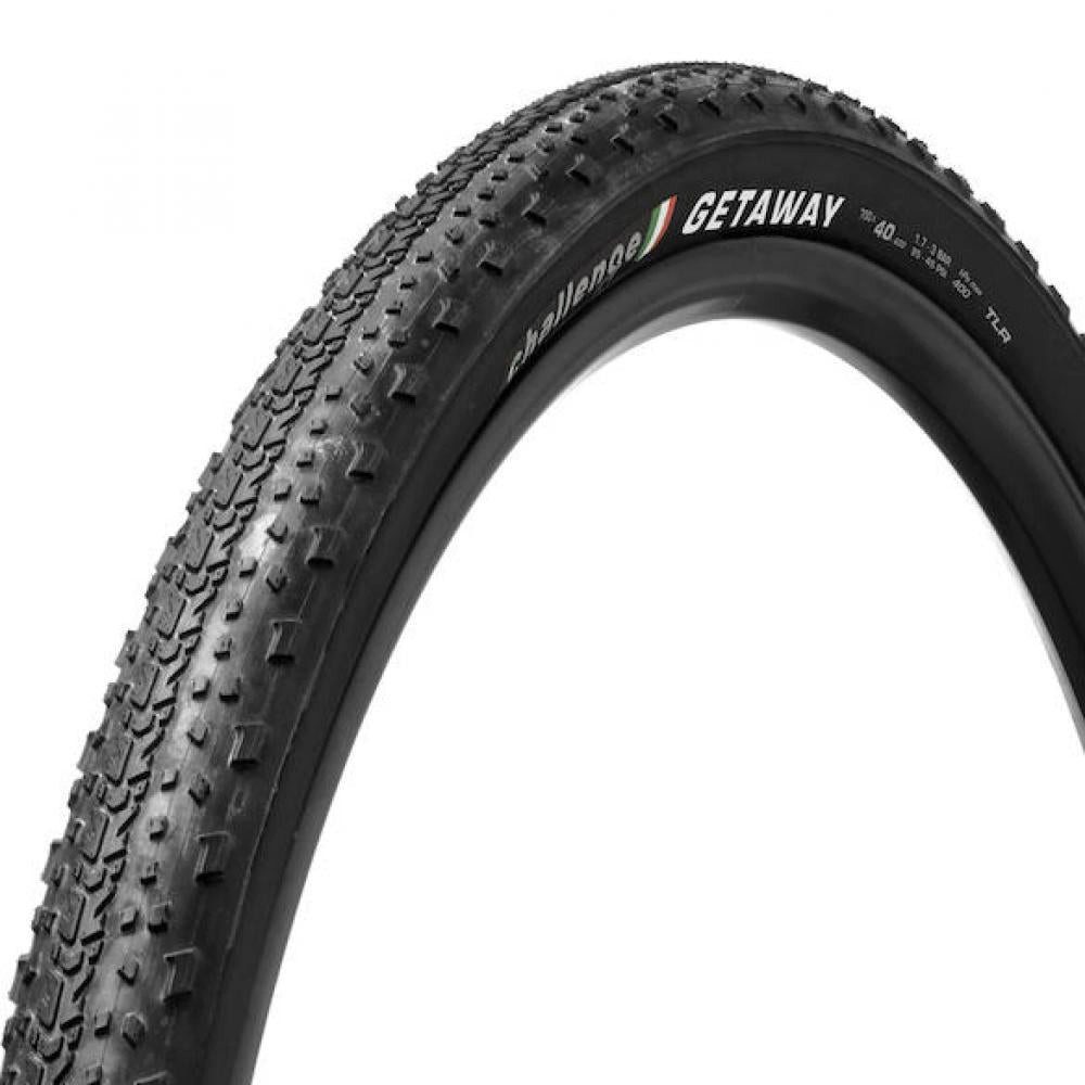 Challenge Fahrradreifen Challenge Gravel-Reifen Getaway RACE TLR Clincher 40-622 Schwarz/schwa