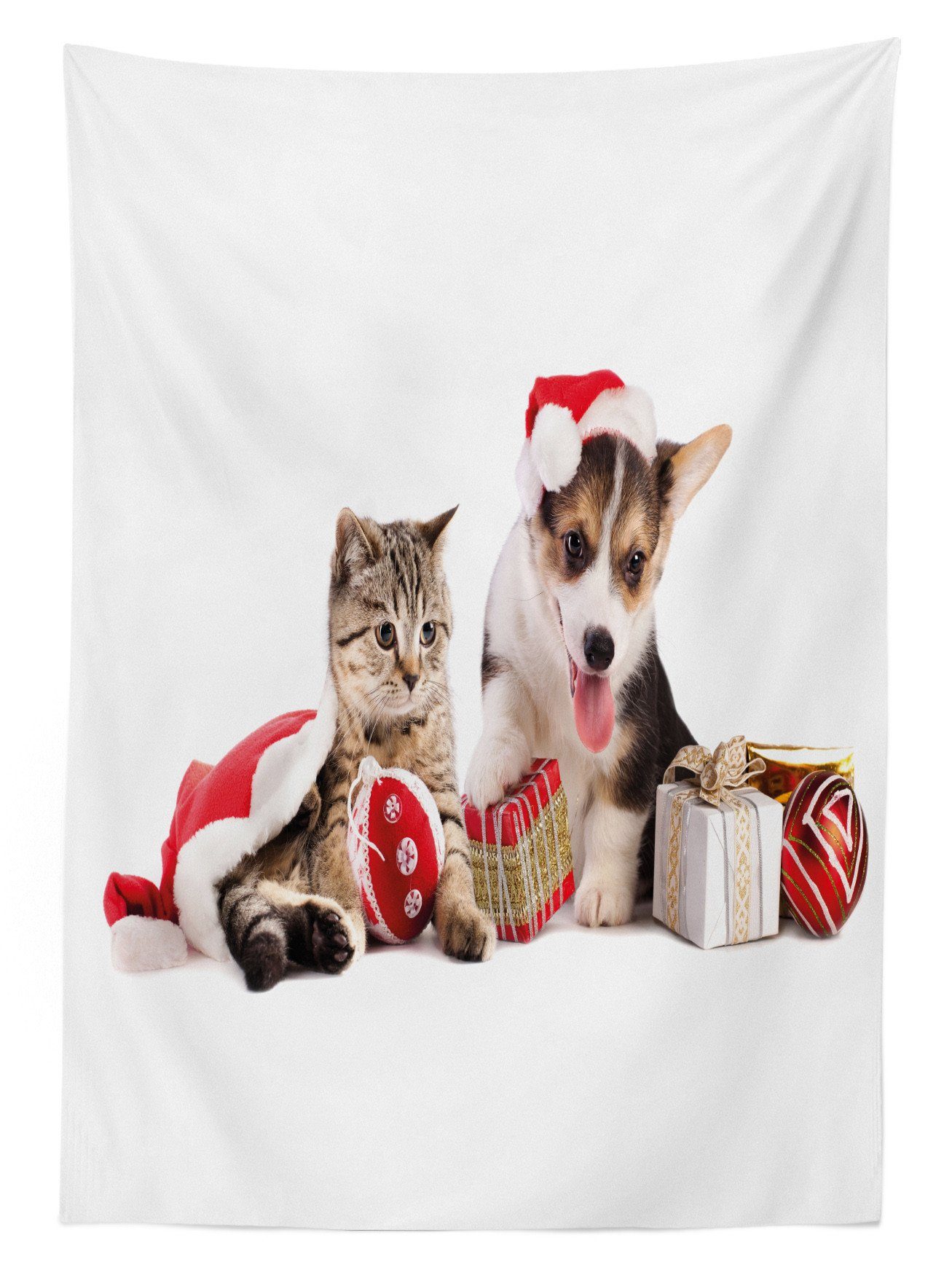 Abakuhaus Tischdecke mit den Hund Für Waschbar Geschenken Bereich Farben, Weihnachten Außen Farbfest Katze Klare geeignet
