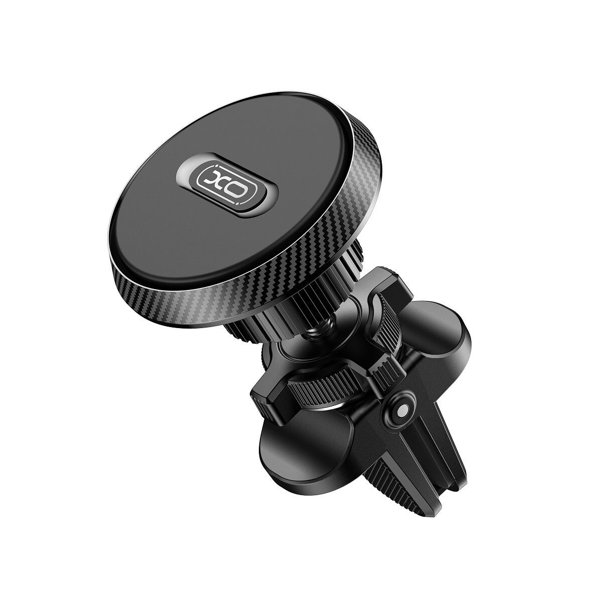 XO Smartphone-Halterung C122 Auto-Handyhalterung Schwarz magnetisch für Lüftungsgitter, (Einzelartikel, Einzelartikel, Kompakter Magnetkopf mit 360°-Drehfunktion)