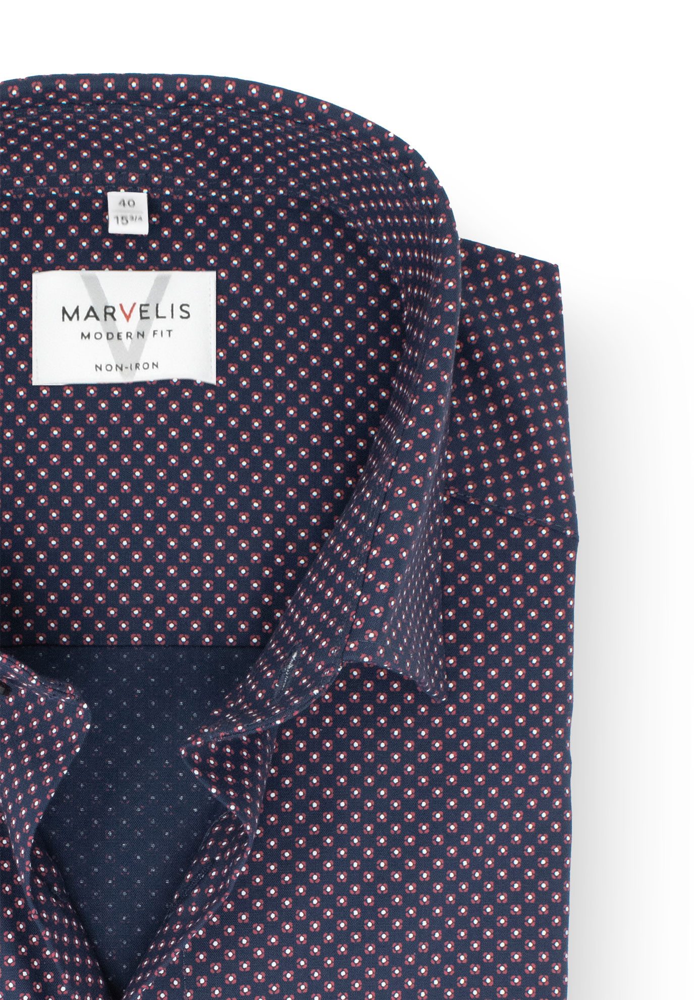 MARVELIS Businesshemd Modern Fit normale, leicht taillierte Schnittführung günstig online kaufen