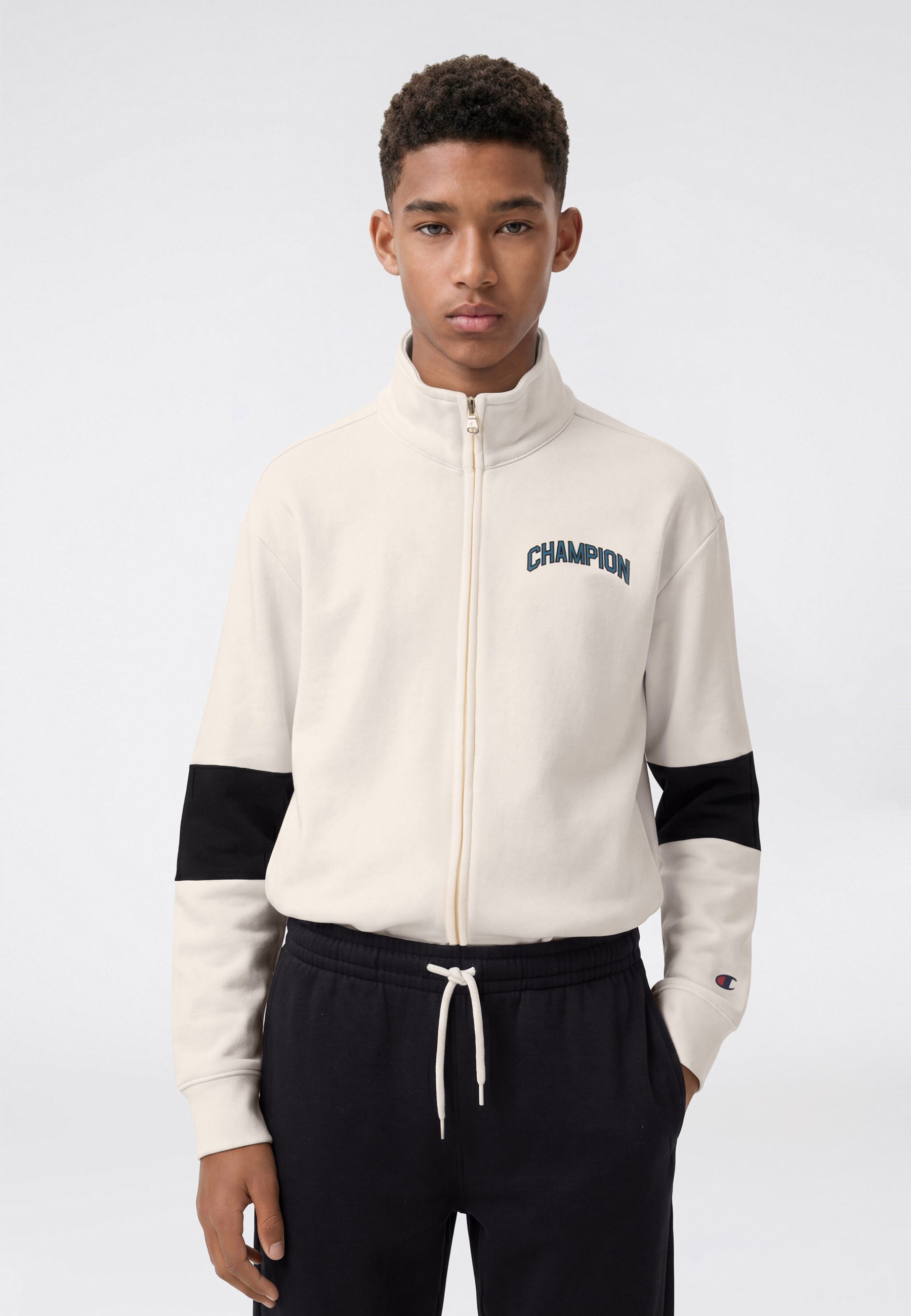 Champion Jogginganzug SPORTWEAR SWEATSUITS Loose Fit (2-tlg), für Kinder, zweiteiliges Set, Loose Fit, aus Baumwolle und Polyester
