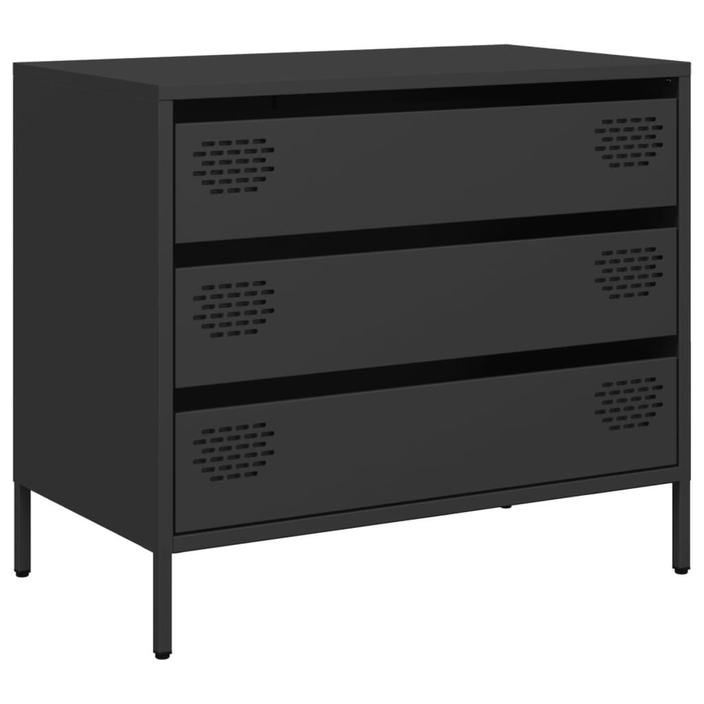 vidaXL Sideboard Sideboard Schwarz 68x39x58,5 cm günstig online kaufen