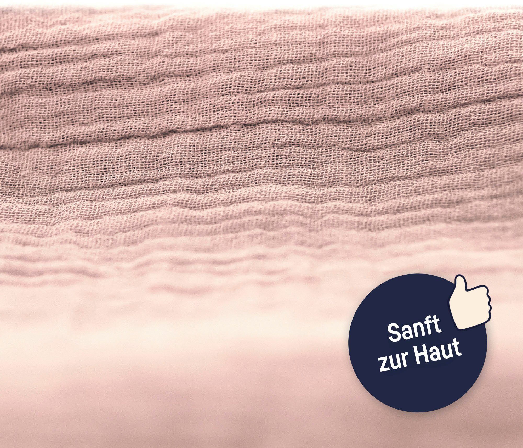 Julius Zöllner Nestchenschlange Musselin, dustyrose, Made in Germany