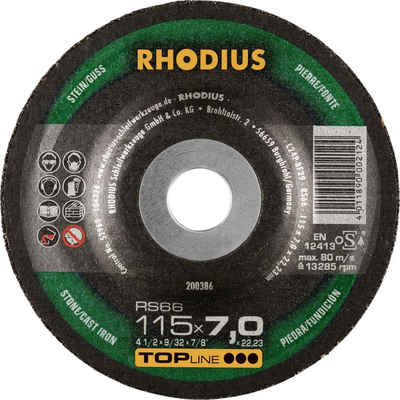 Rhodius Winkelschleifer Rhodius RS66 Schruppscheibe Ø 115 mm Bohrung 22,23