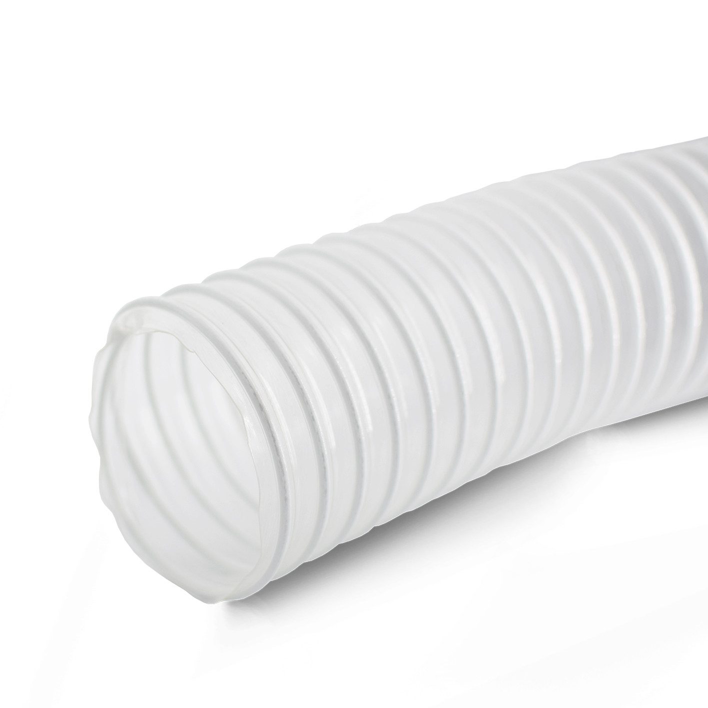 BAMATO Absauganlage - Absaugschlauch 100mm mit 5 Meter Späneschlauch Flexschlauch, (1-tlg), Spiralschlauch, flexibel, transparent