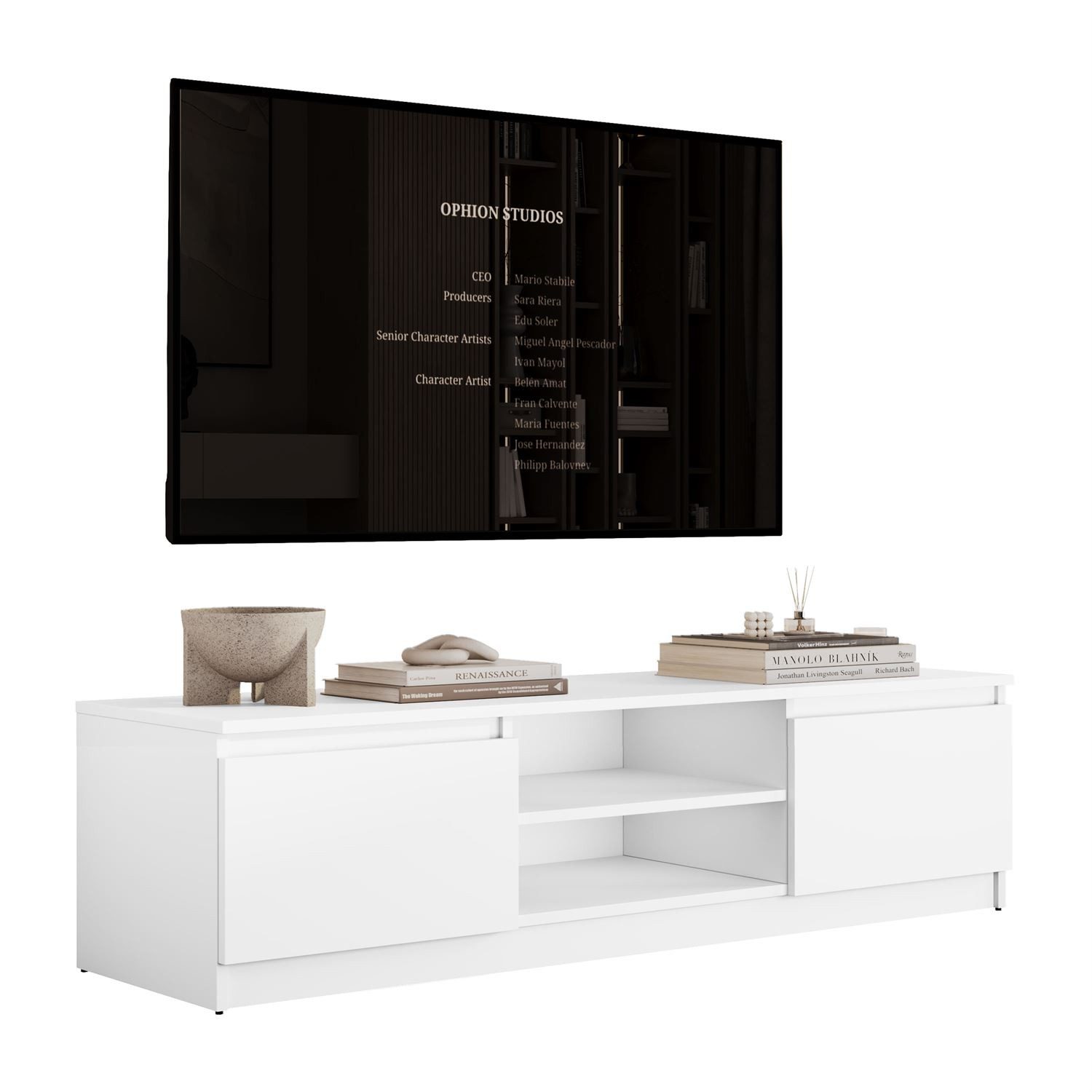 Lookway TV-Schrank HANA 140 cm TV-Lowboard mit Stauraum (1x TV-Schrank) Breite: 140 cm