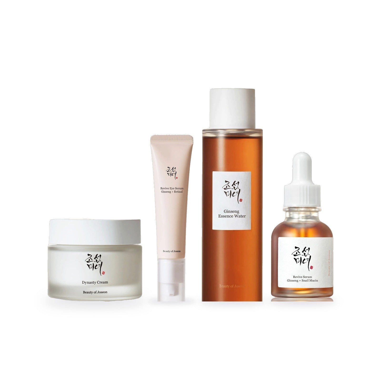 Beauty of Joseon Gesichtspflege-Set Ginseng-Routine 4-teilig: Essence Water, Serum, Augenserum, Creme, 4-tlg.