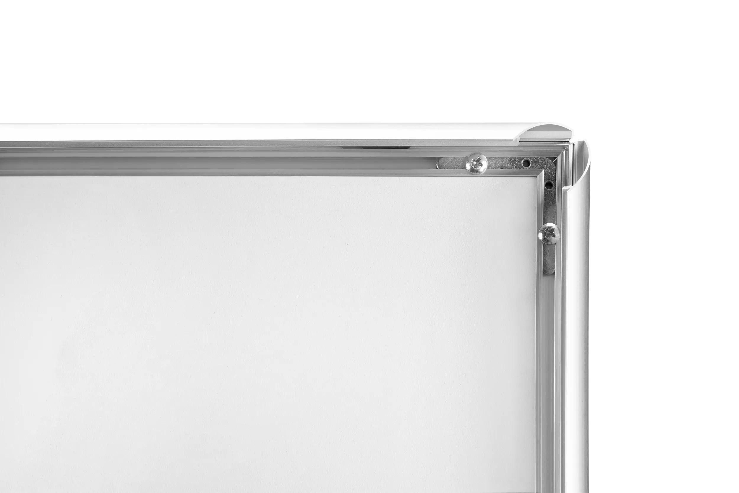 EXACOMPTA Zeitungsständer Wandplakatrahmen mit Rahmen Aluminium A2, Exacryl, Kristall, 8294358D, Displays