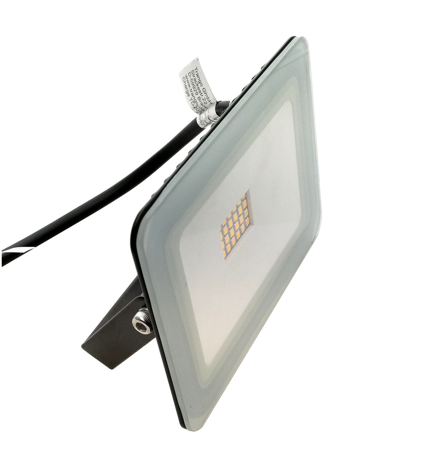 TRANGO LED Außen-Wandleuchte, 2er Pack IP65-206DC 20 Watt IP65 12/24 Volt DC - 6000K Tageslichtweiß (kaltweiss) LED Fluter - Flutlicht - Baustrahler - Camping Strahler, Arbeitslicht - Ladeflächenstrahler - Arbeitsleuchte