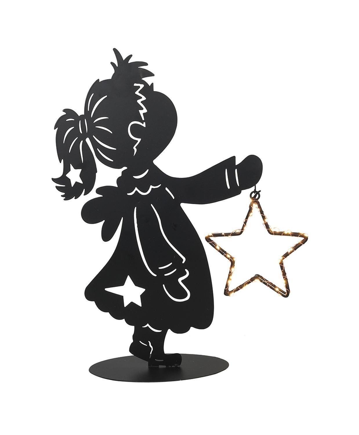 HIT Trading LED Dekofigur STAR, LED-Engel, 44 LED Leuchtmittel, H 45 cm, LE günstig online kaufen