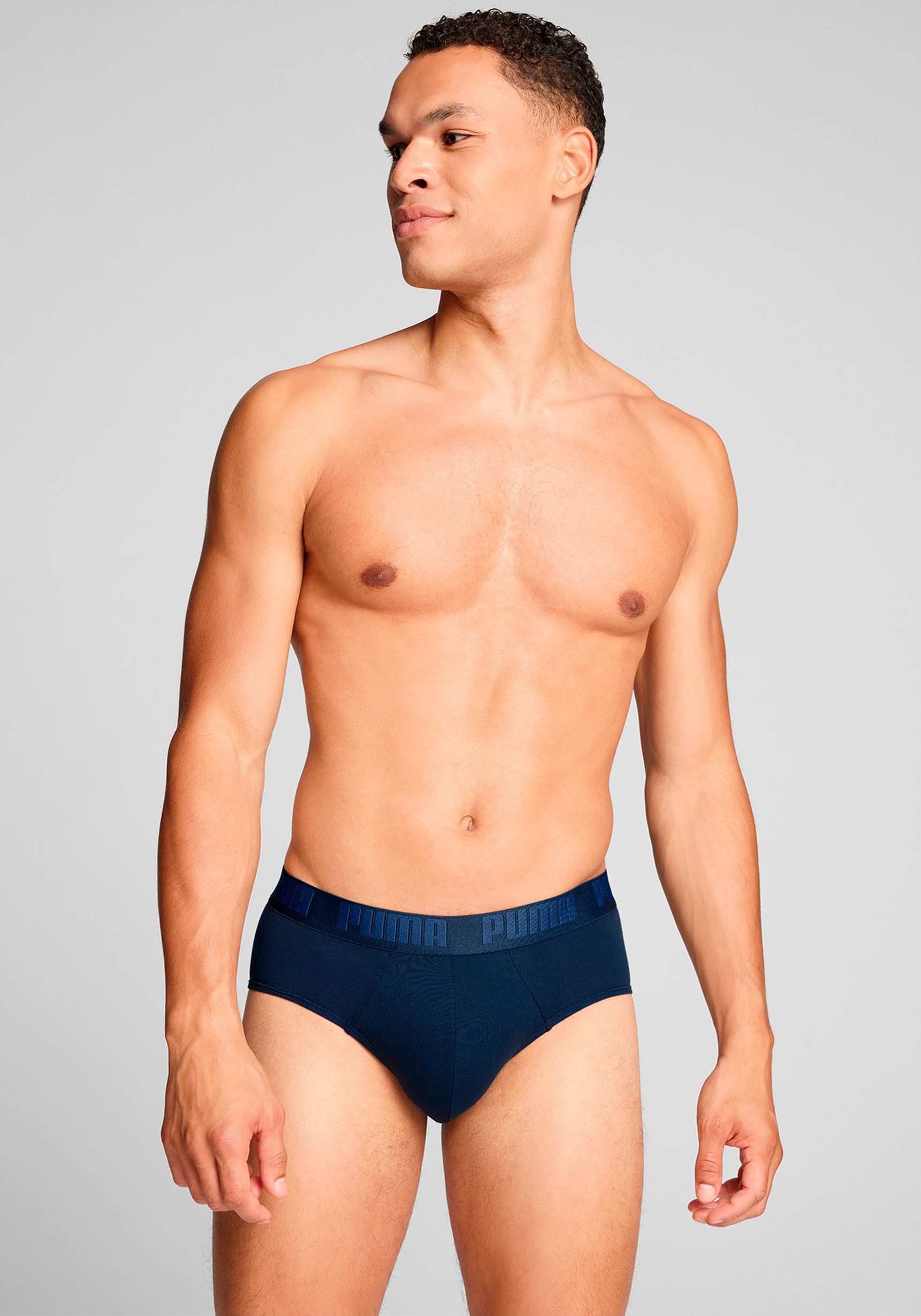 PUMA Slip PUMA MEN EVERYDAY BRIEFS (2er Pack) mit Logobund