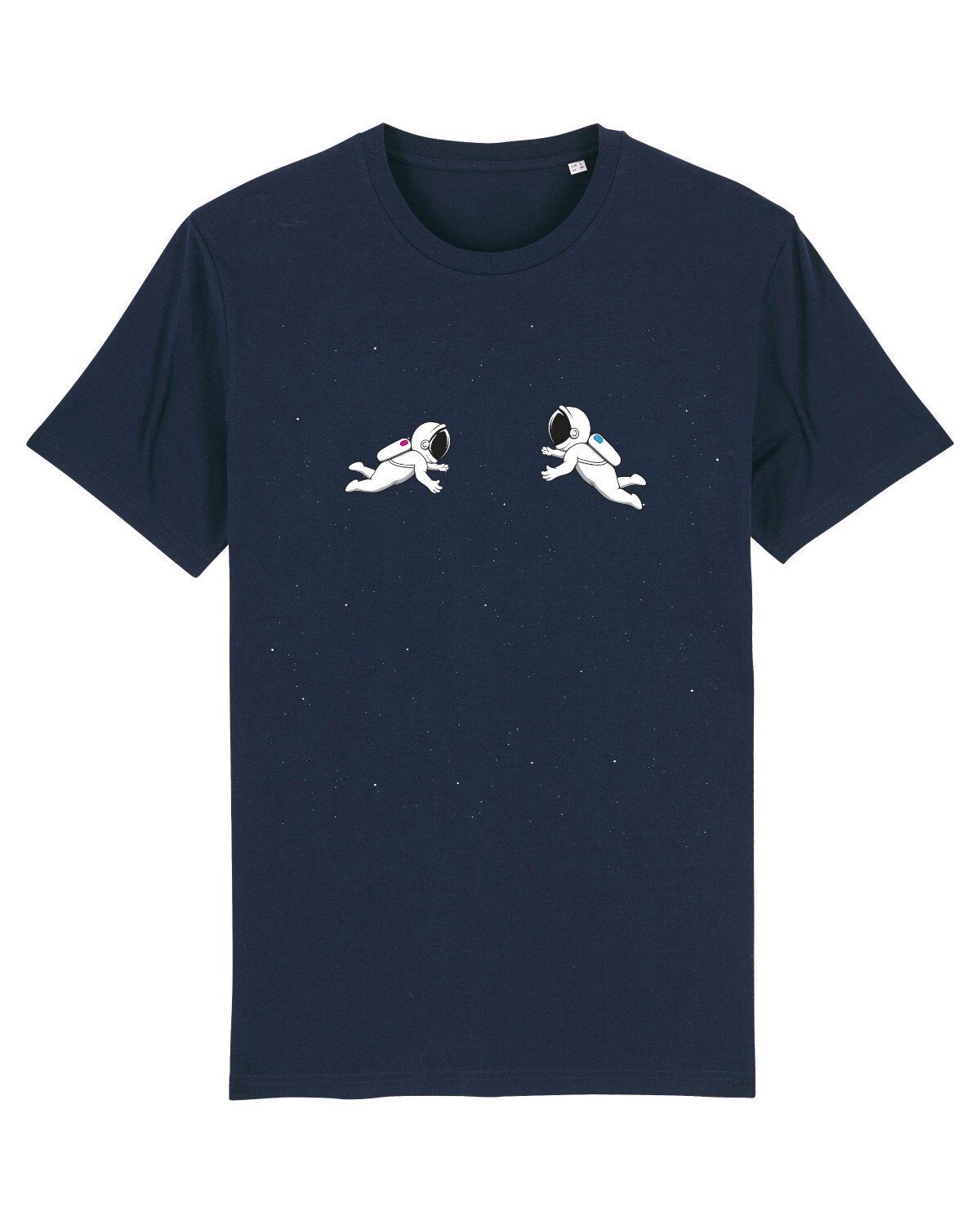 wat? Apparel Print-Shirt Space love (1-tlg) dunkelblau