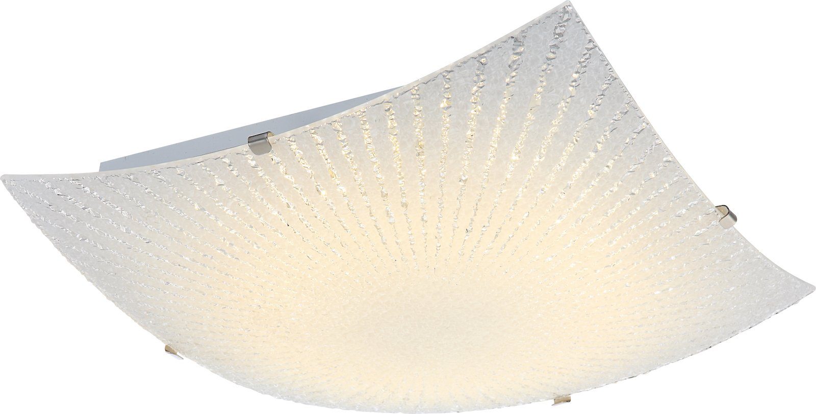 Globo Deckenleuchte GLOBO Deckenleuchte LED Wohnzimmer Deckenlampe Glas 30 cm Flur Küche