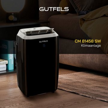 Gutfels 4-in-1-Klimagerät CM 81458 sw, Kühlung, Entfeuchtung, Ventilation, Heizen, geeignet für 45 m² Räume