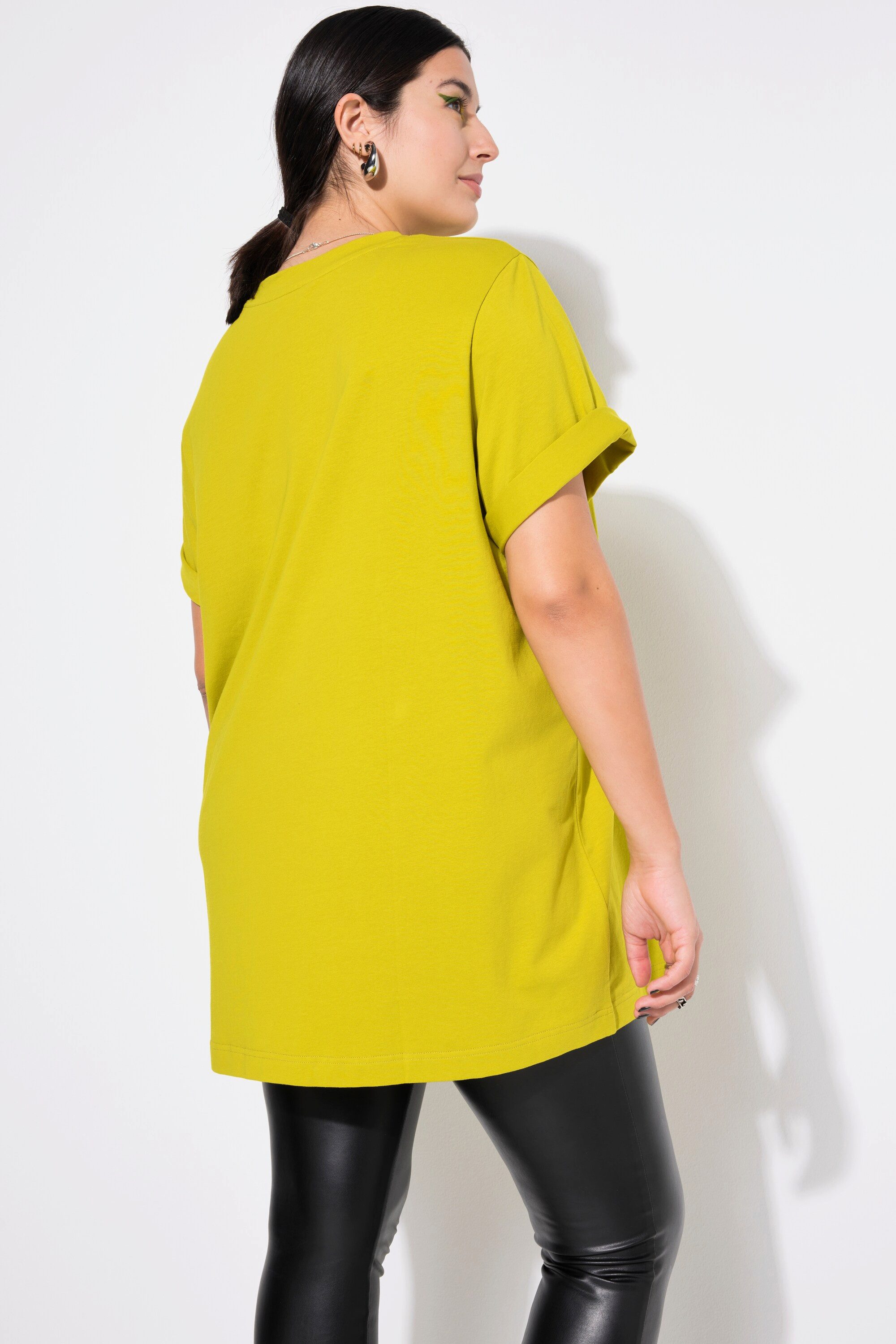 Studio Untold Longshirt Longshirt langer Classic Shape Halbarm