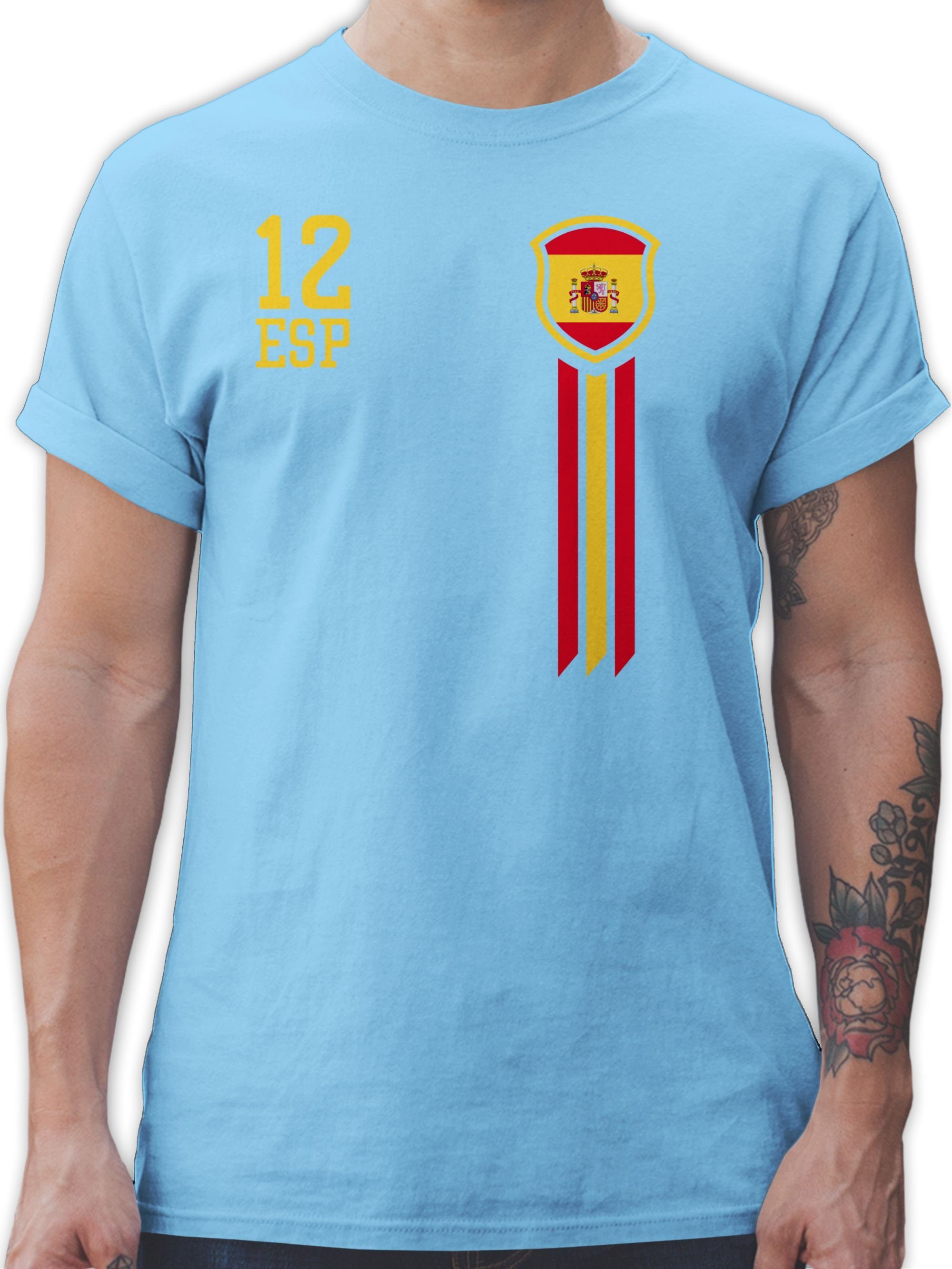 Shirtracer - T-Shirt Herren - Fussball EM 2024 Fanartikel - Kroatien Wappen  WM