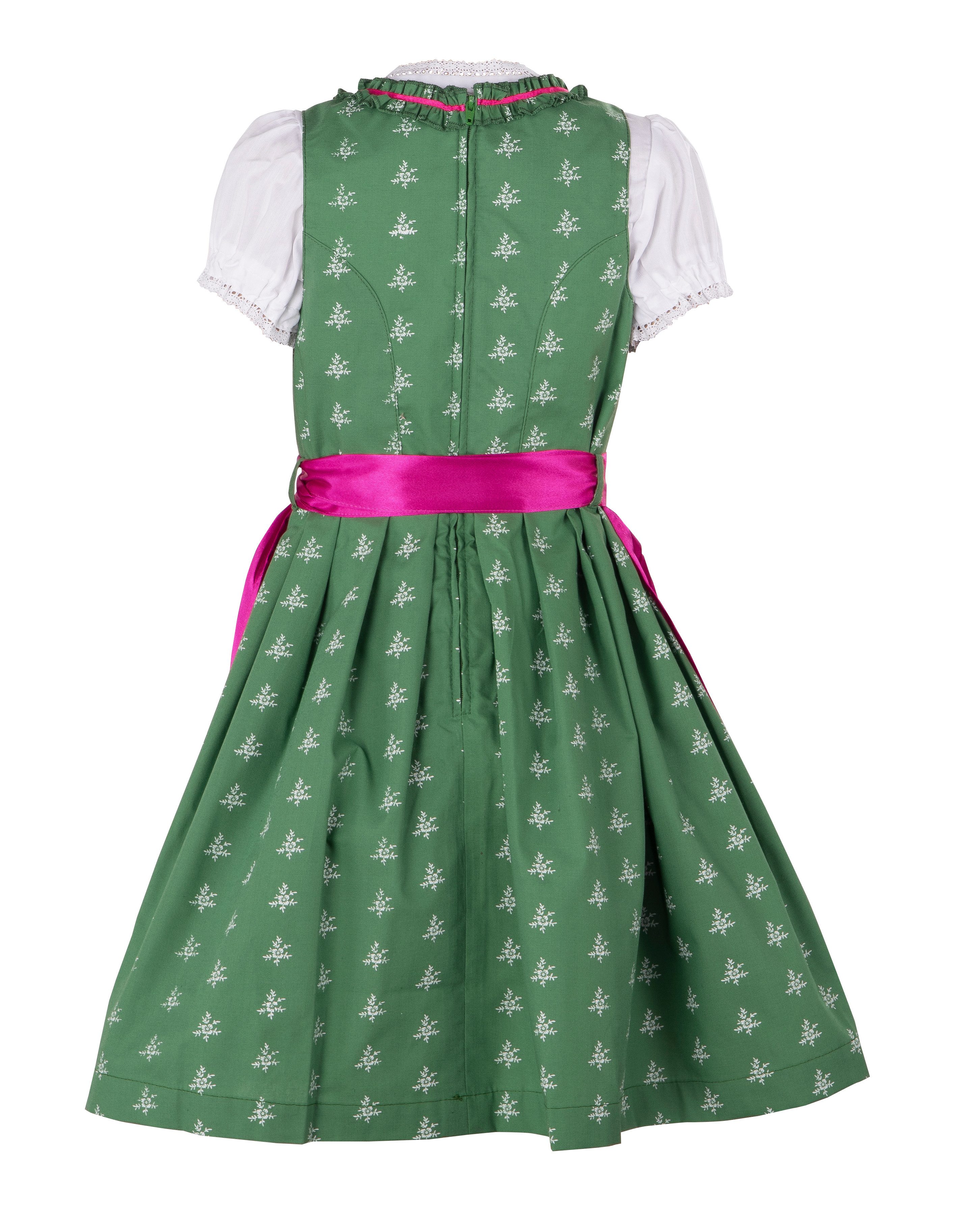 Ramona Lippert Dirndl Kinderdirndl Franziska dunkelgrün 3 teiliges Trachtenkleid
