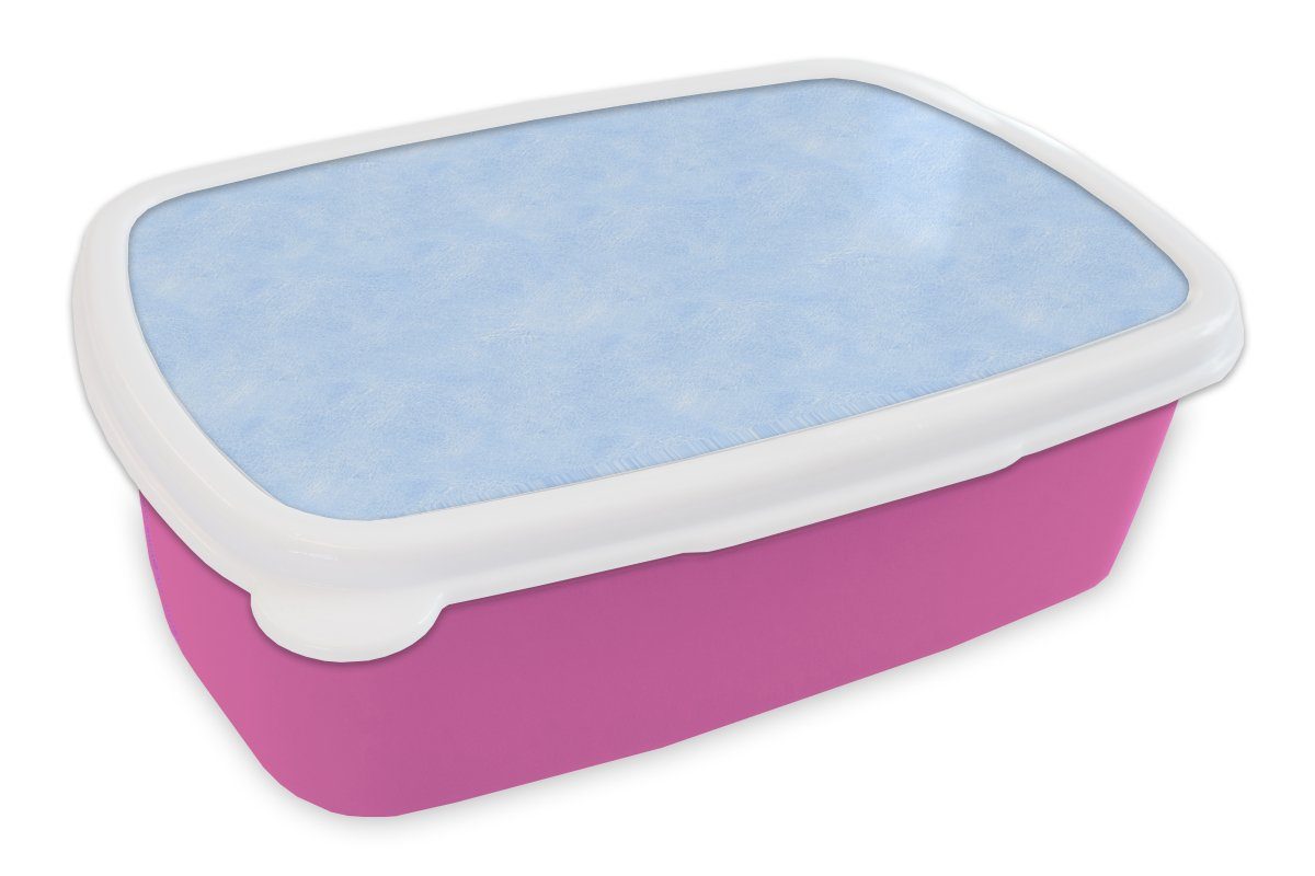MuchoWow Lunchbox für Tiere, - Leder Mädchen, - Textur Brotdose rosa Brotbox Erwachsene, (2-tlg), Kinder, Snackbox, Kunststoff Kunststoff