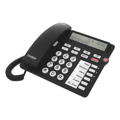 Tiptel »Ergophone 1300« Großtastentelefon (mit großen Tasten, optischer Anrufanzeige und Notruffunktion)