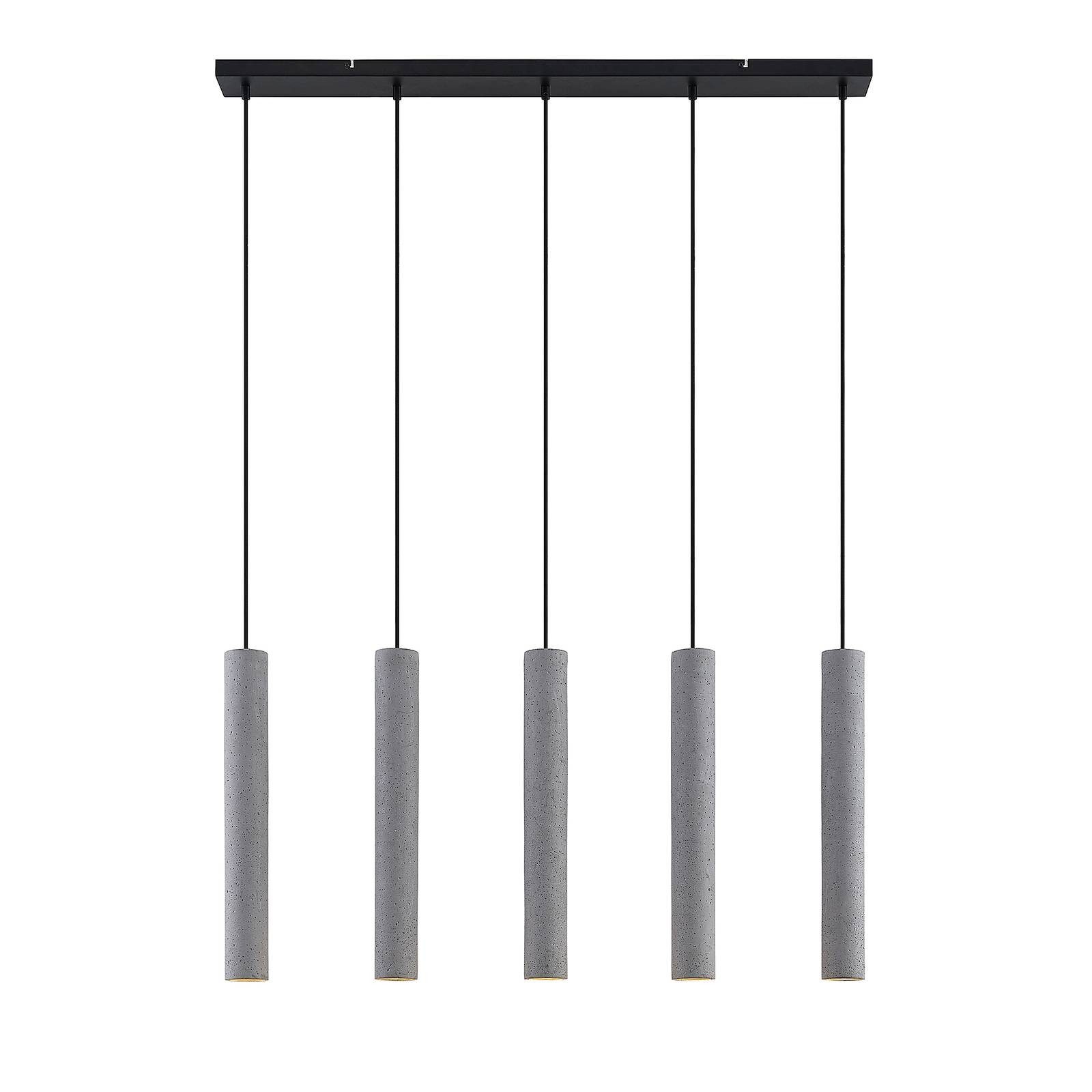 Lindby Hängeleuchte Concretto, Nicht enthalten, 5 x 8 W