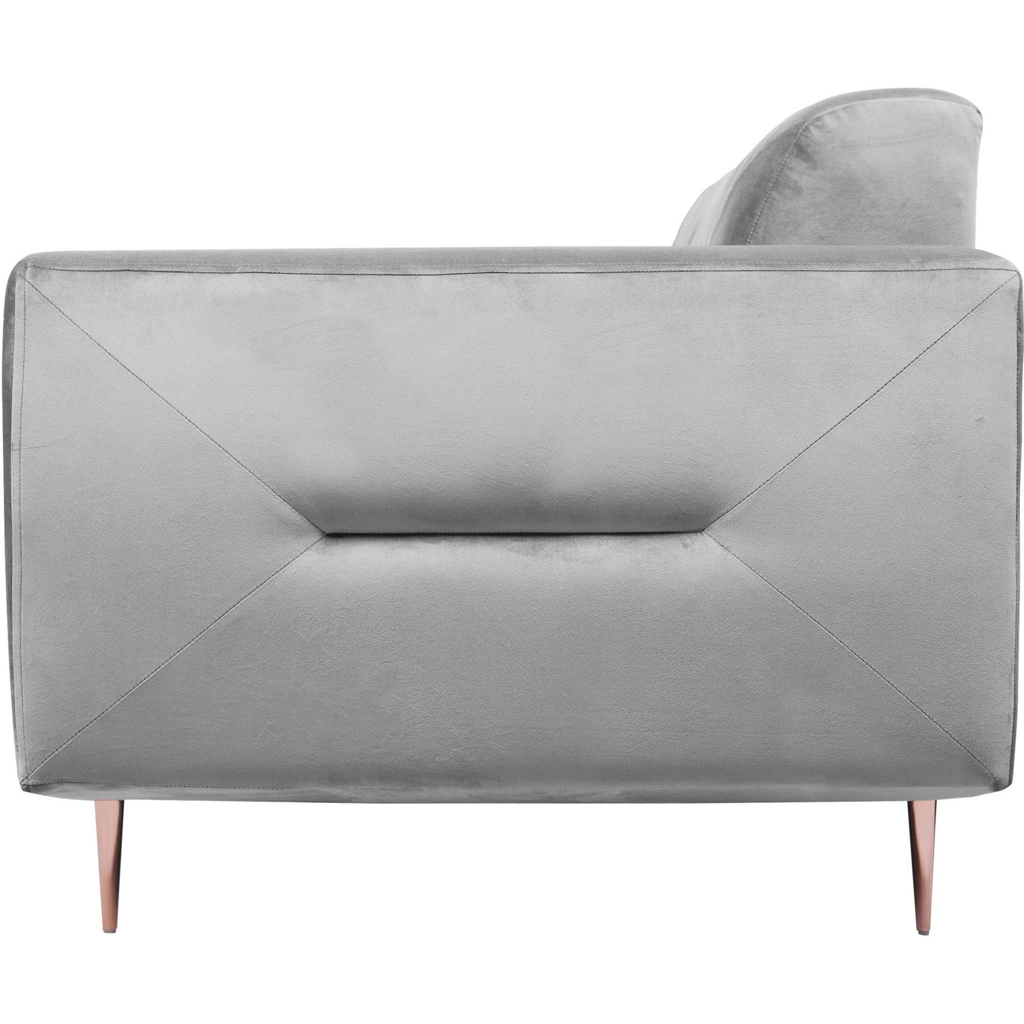 Sofa modernes + Metallbeine, Velours Design), 3-Sitzer (Sessel (bluvel Couchgarnituren mit + Sofa 2-Sitzer Polstergarnitur im 68) Beautysofa aus VENEZIA, Gelb